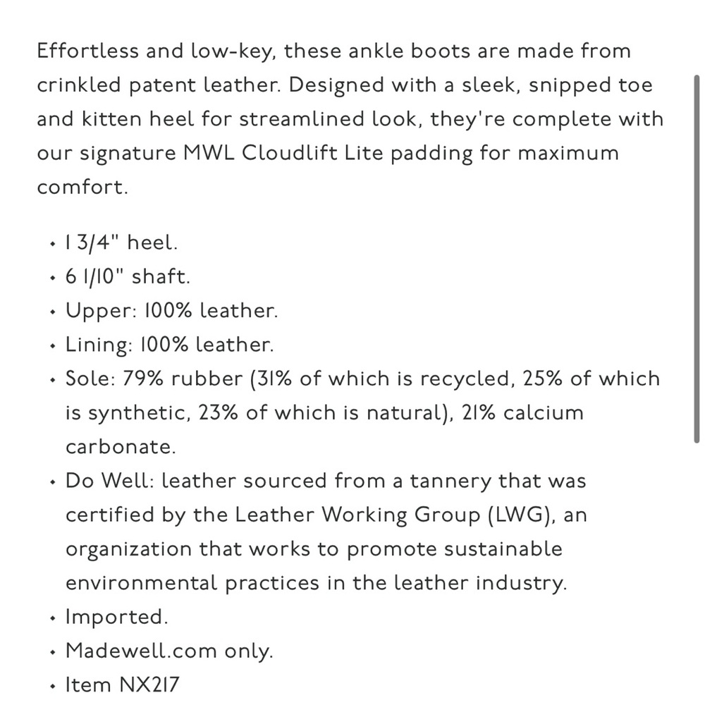 Madewell Emilie Ankle Boot - Picture 5 of 11